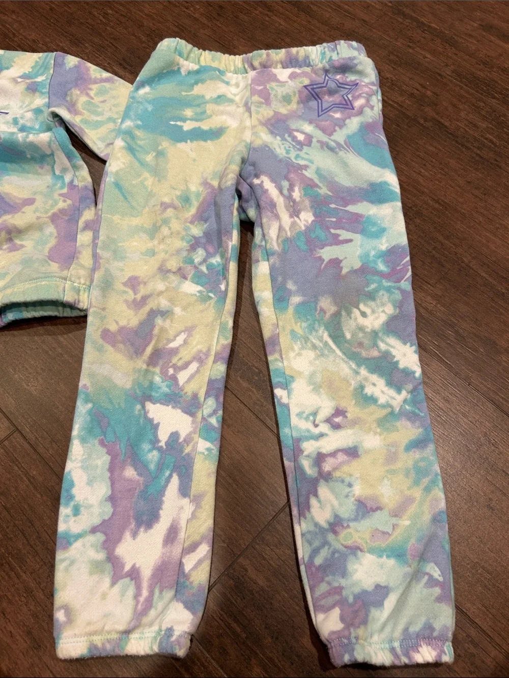 Reach for the Stars Tie-Dye Kids Sweatshirt and sweat pants